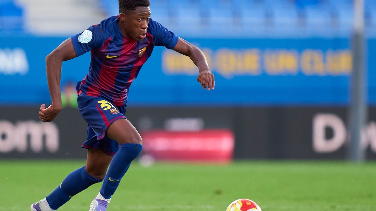 Barcelona wonderkid Sama Nomoko, 17, out for a year with knee injury