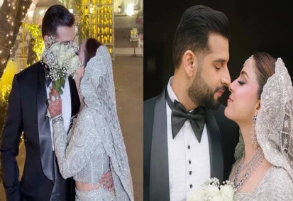 Hina Niazis Kiss Video With Husband During Wedding Divides Social Media
