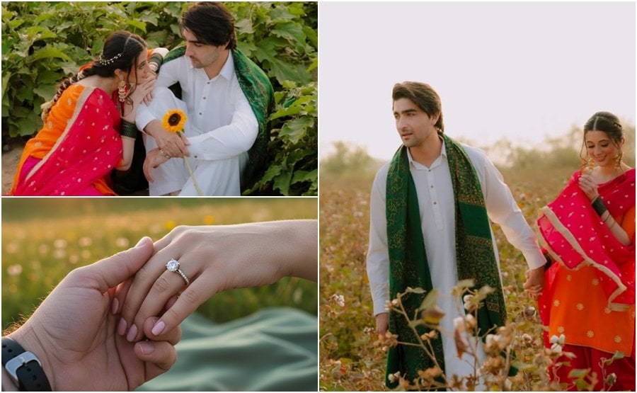 Khaqan Shahnawaz Sabeena Syed Share Magical Moment In Stunning Engagement Reveal