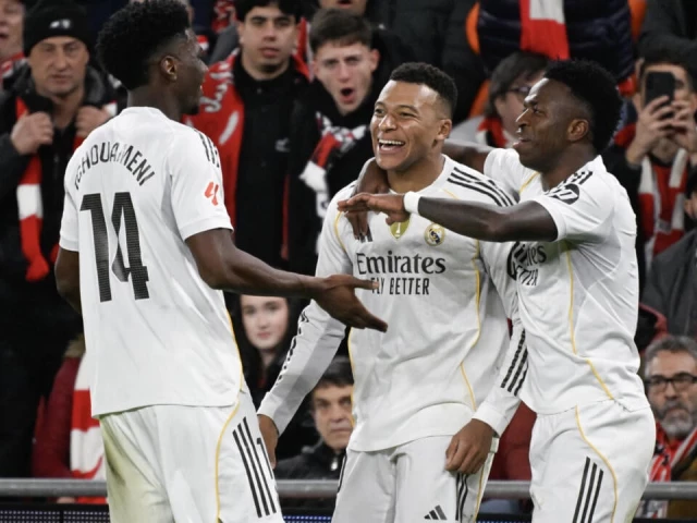 Mbappe double powers Real Madrid to win at Athletic Bilbao | The Express Tribune