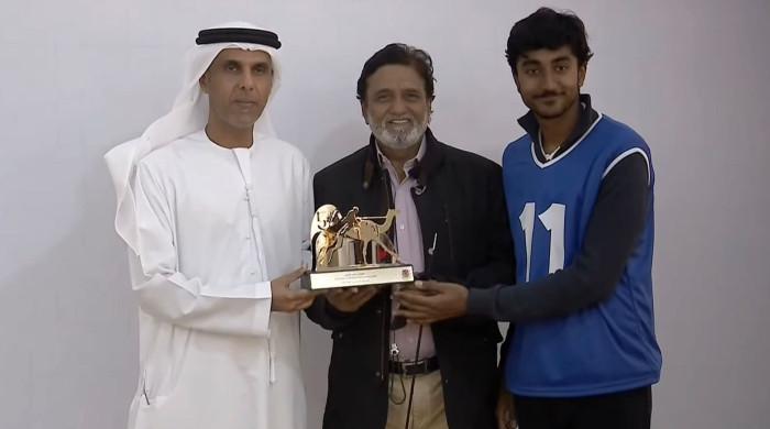 Pakistan's Ahsan Yaseen dominates camel race in Sharjah, claims trophy and AED50,000