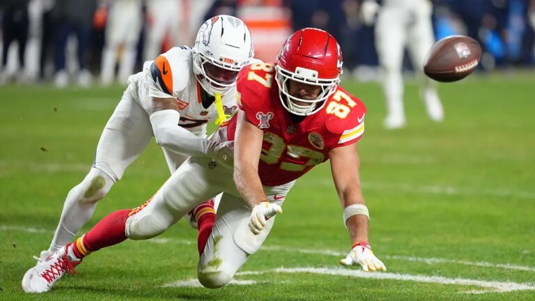 Travis Kelce held without touchdown in possible final home game as Broncos narrowly top Chiefs