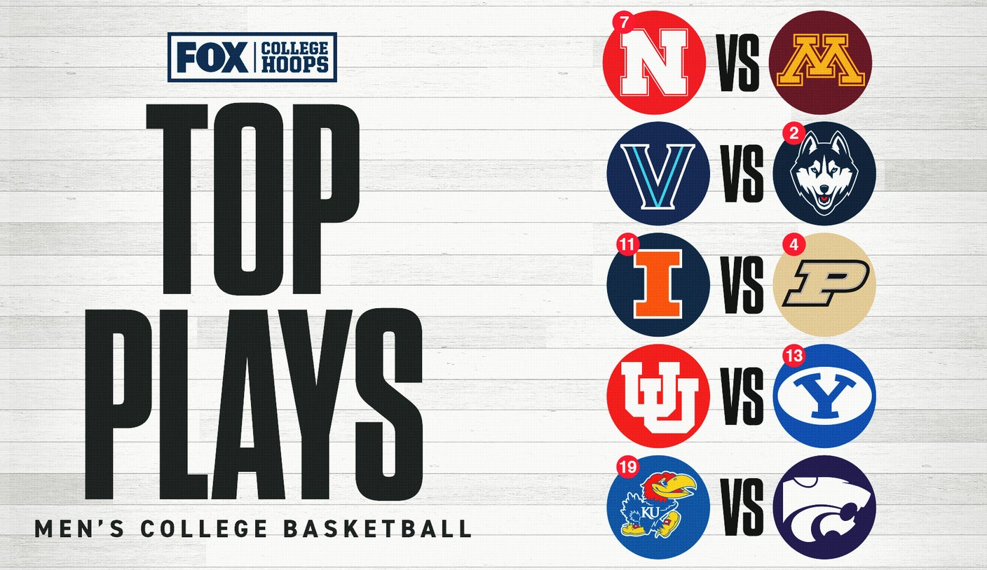College Basketball Live Updates, Scores: No. 2 UConn Losing, Nebraska Struggling