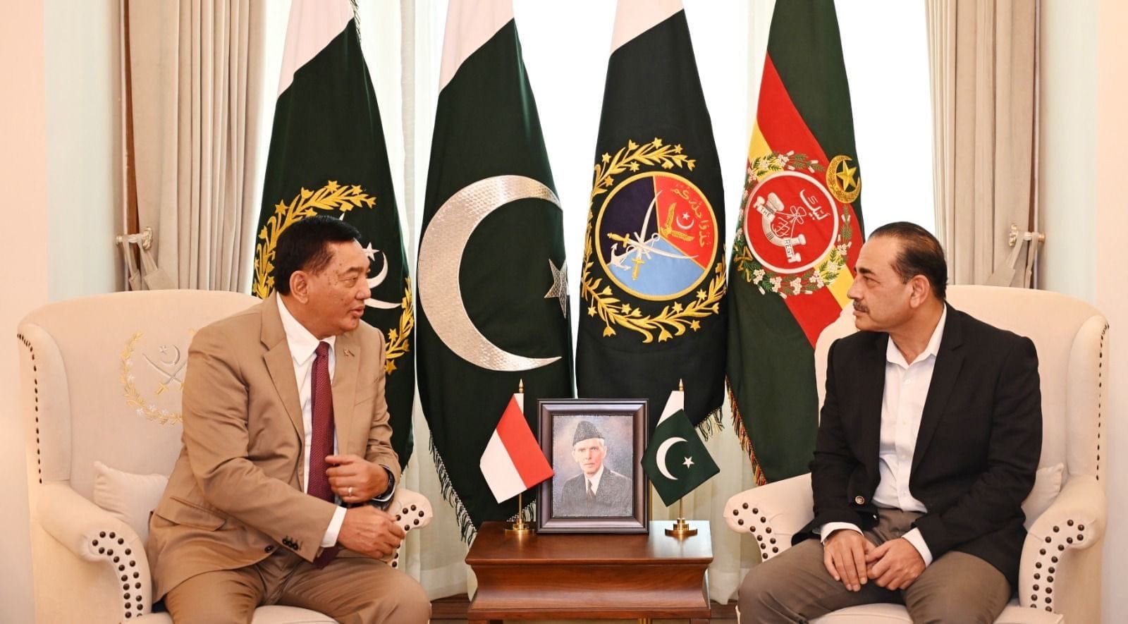 Indonesia Seeks To Broaden Defence Ties With Pakistan Rawalpindi Lieutenant General Retd Sjafrie Sjamsoeddin Indonesias Minister Of Defence On Monday Called On Chief Of Army St