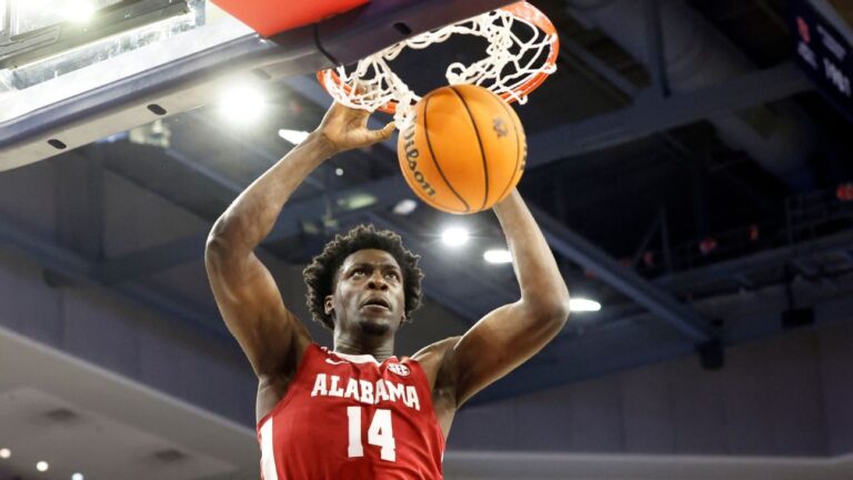 Reinstated Charles Bediako has 13 points in Alabama return