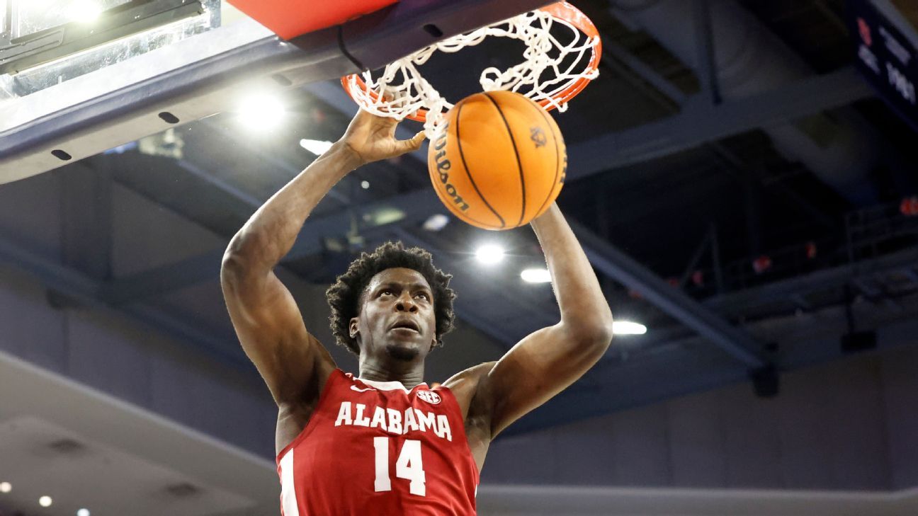 Reinstated Charles Bediako has 13 points in Alabama return