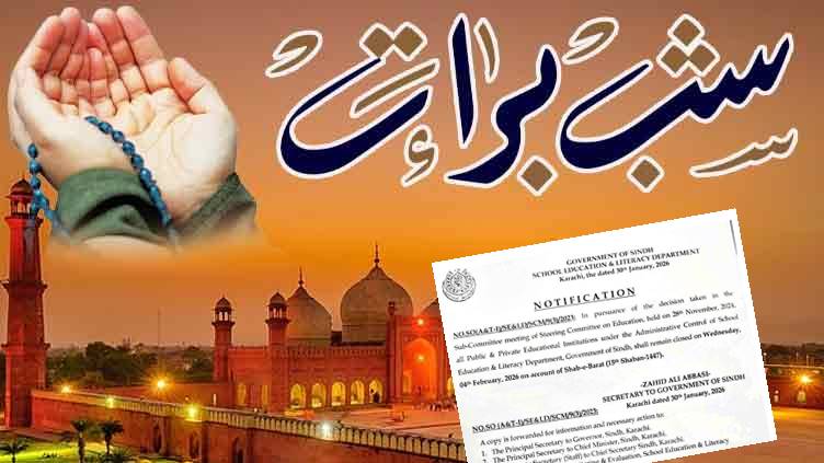 Shab E Barat Holiday Notification 2026