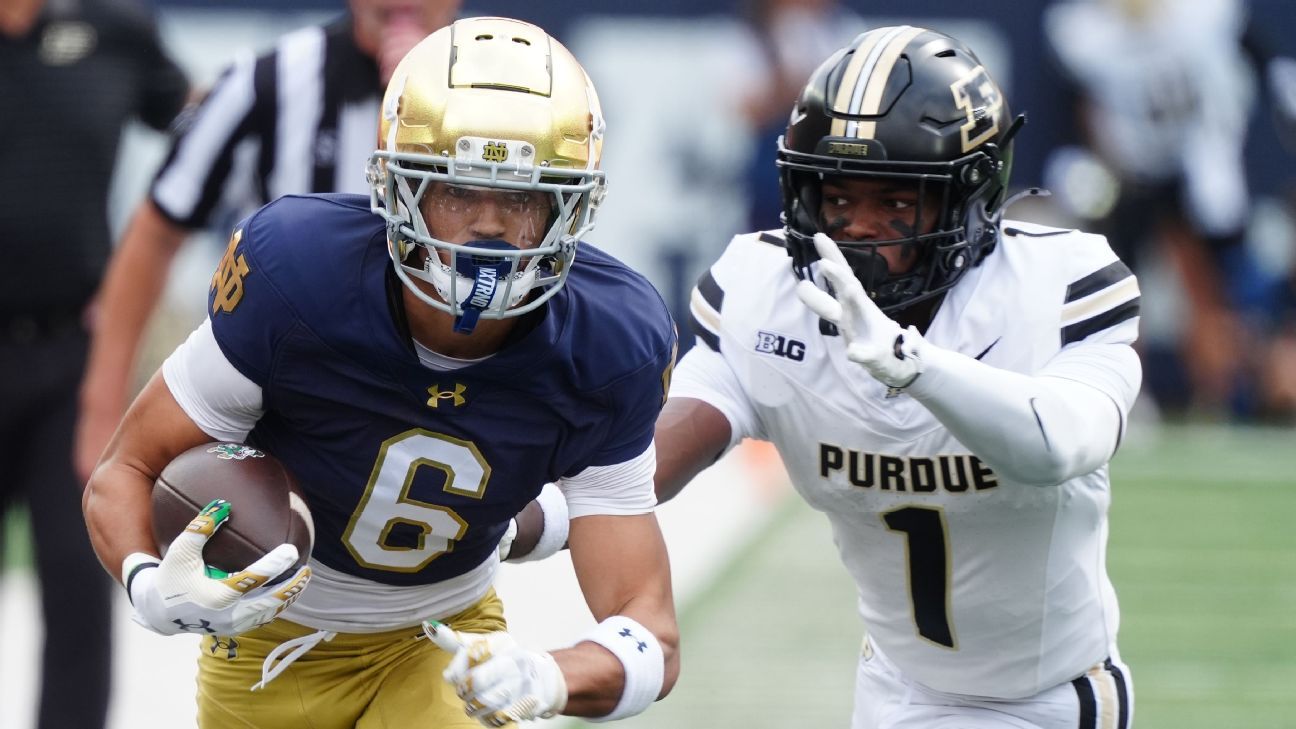 Stick to football? Irish WR Faison to skip lacrosse