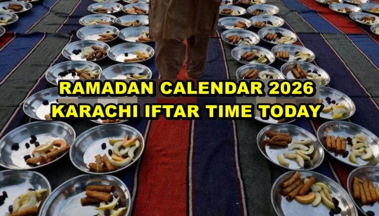 Karachi Iftar Time Today 1st Ramadan 19 February 2026