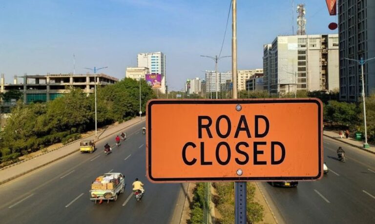 Major Karachi Road Closed For One Week Full Details Here
