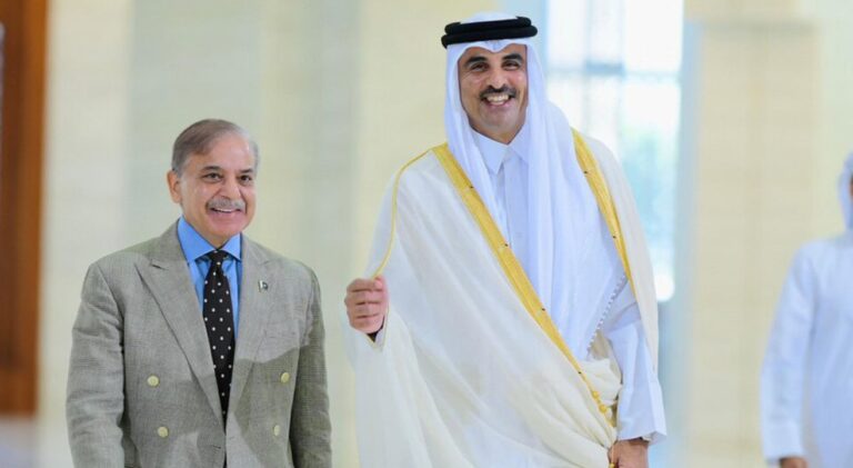 Pm Shehbaz Heads To Qatar For Key Talks With Tamim Bin Hamad Al Thani In Doha