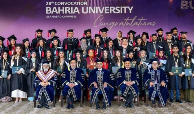 Pak Navak chief Admiral Ashraf lauds Academic Excellence at Grand Bahria University Convocation
