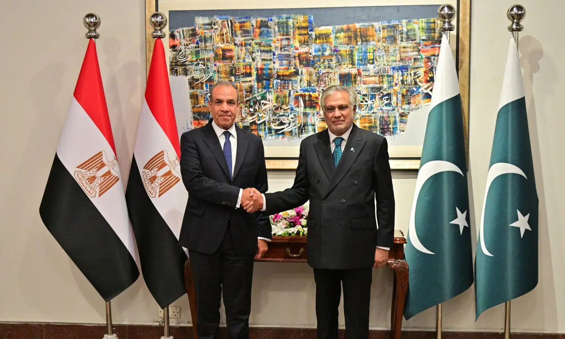 Defense, Trade, and Diplomacy in focus as Deputy PM Dar meets Egyptian FM