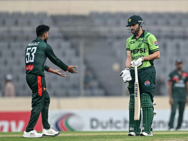 ICC reprimands Agha after he loses cool in controversial run-out against Bangladesh | The Express Tribune