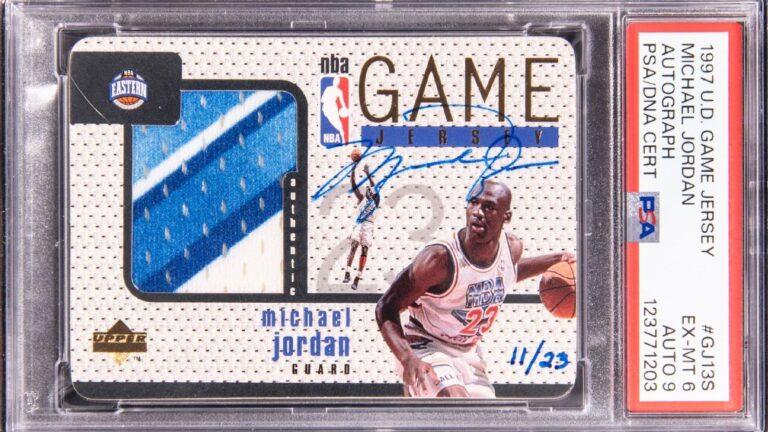 Autographed Jordan jersey card sells for record $4.25 million