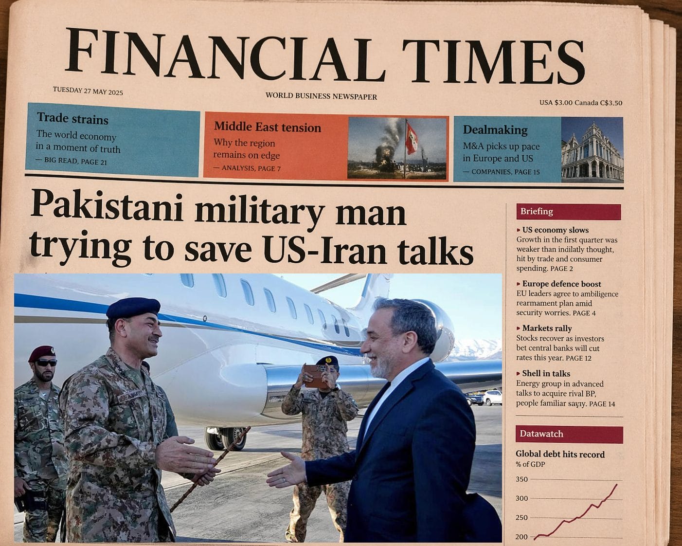 Financial Times Praises Key Role Of Pakistani Military Man Trying To Save Us Iran Talks