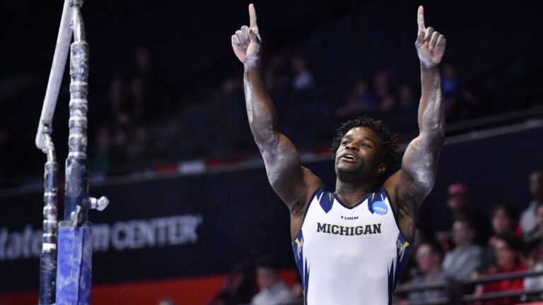 Michigan’s Richard repeats as NCAA men’s all-around champion