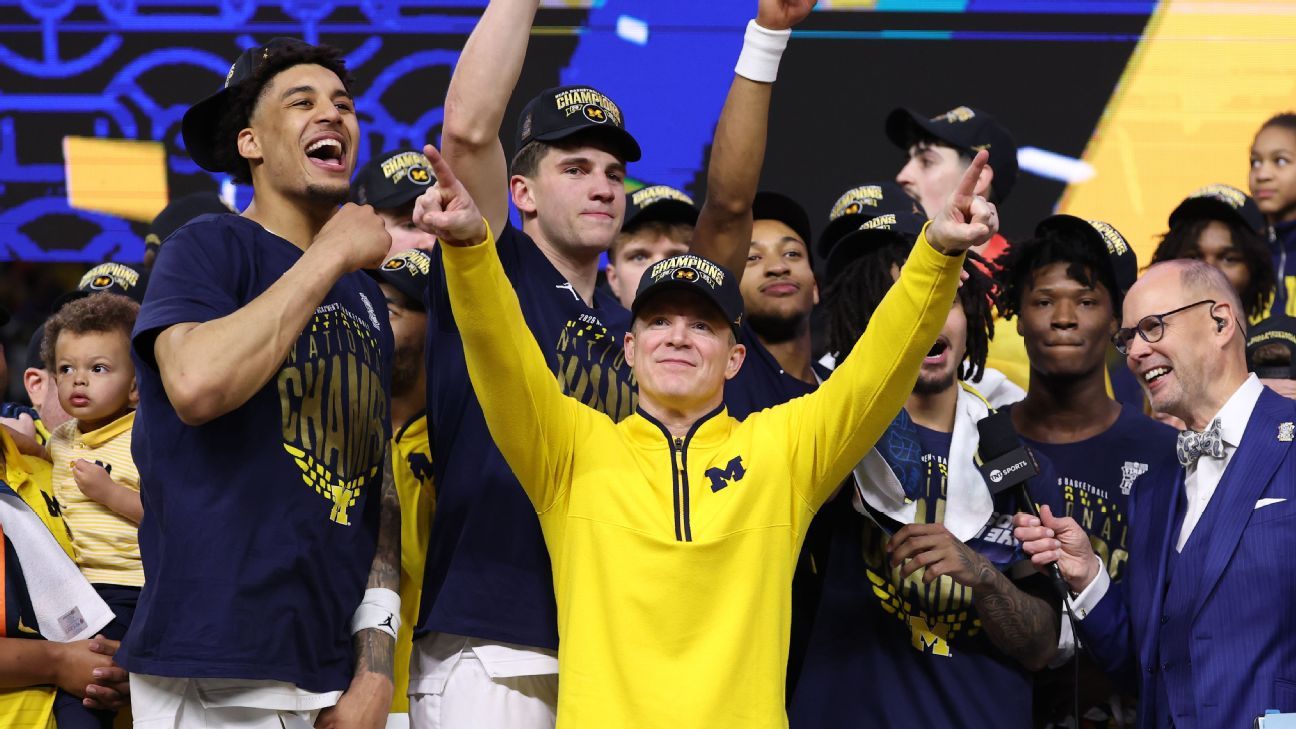 Michigan’s championship punctuated Dusty May’s homecoming in a full family affair