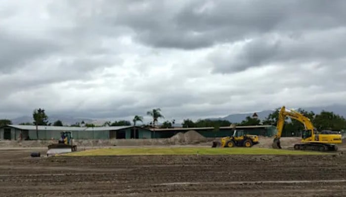 'Milestone' as building starts on LA Olympic cricket stadium