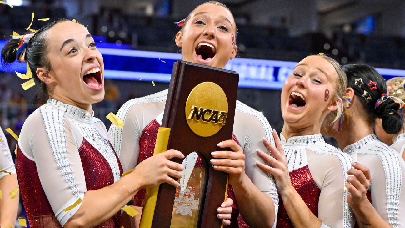 Oklahoma wins 4th NCAA women’s gymnastics title in 5 years