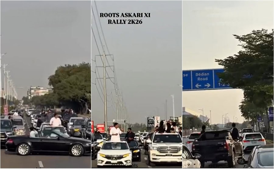 Roots School Hooligan Convoy Under Fire Over Stunts Traffic Disruption In Lahore