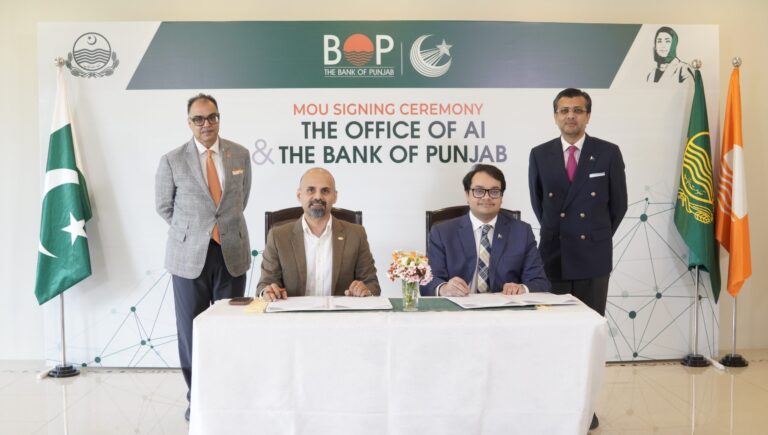 The Bank of Punjab and the office of AI signed an MOU