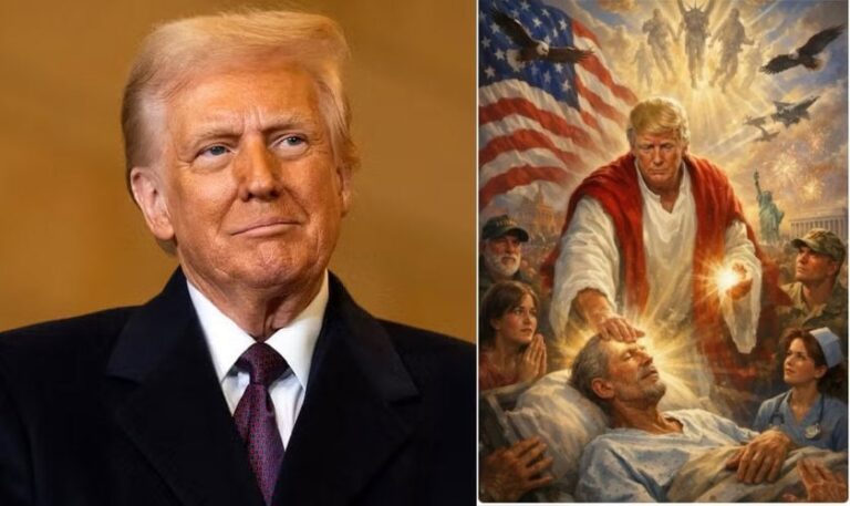 Trump Removes Ai Image Depicting Him As Jesus Like Figure After Criticism