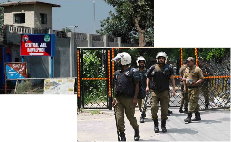 Adiala Jail Declared Red Zone Amid Massive Deployment Of Anti Riots Force
