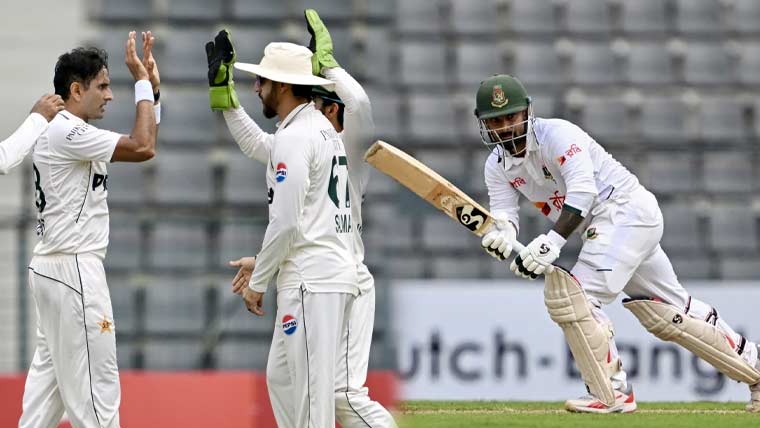Bangladesh Take 156 Run Lead Over Pakistan At Stumps On Day 2 In Sylhet Test