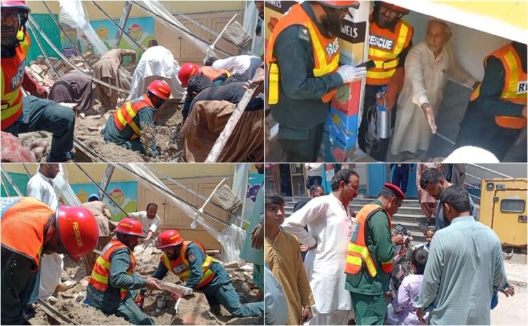 D G Khan School Roof Caves In Killing Four Students Injuring Over Two Dozen