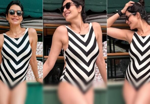Karishma Tanna 42 Redefines Maternity Glam In Bold Monokini Look