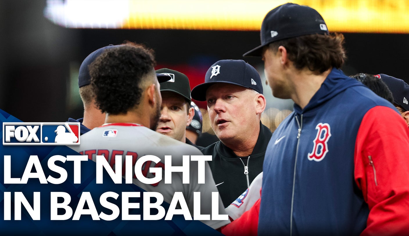 Last Night in Baseball: Benches Clear in Red Sox-Tigers After Hit by Pitch