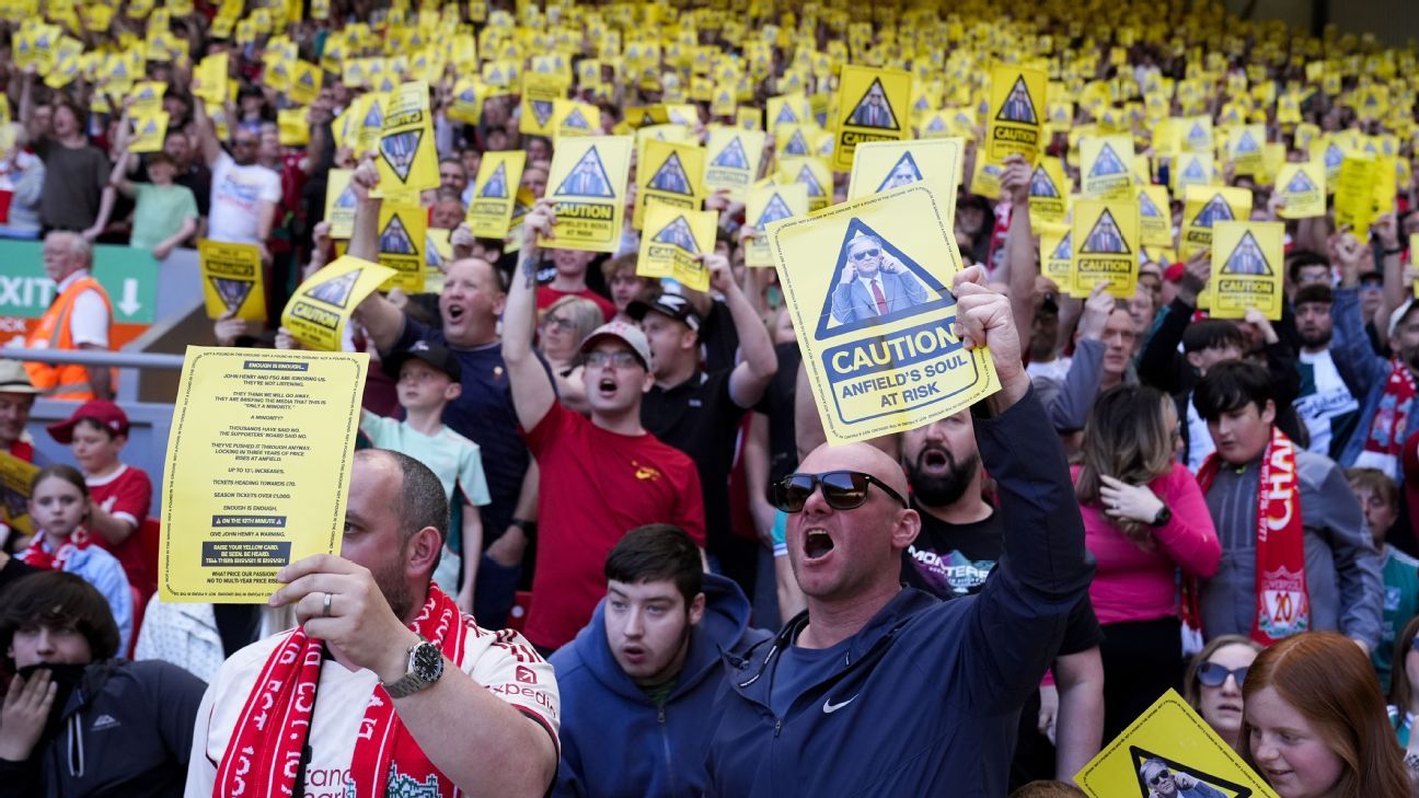 Liverpool scale back plans for ticket price increases after protests from fans