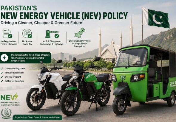Pakistan Plans Tax Toll Exemptions For Electric Vehicles Under New Nev Policy