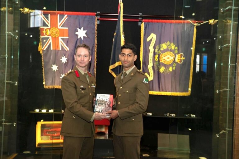 Pakistans Sardar Arsam Abbas Named Best Foreign Cadet In Australia