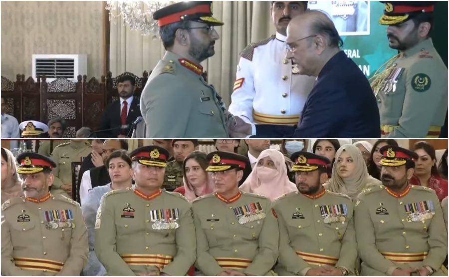 President honors Pakistan Armed Forces heroes with military awards at Aiwan-e-Sadr