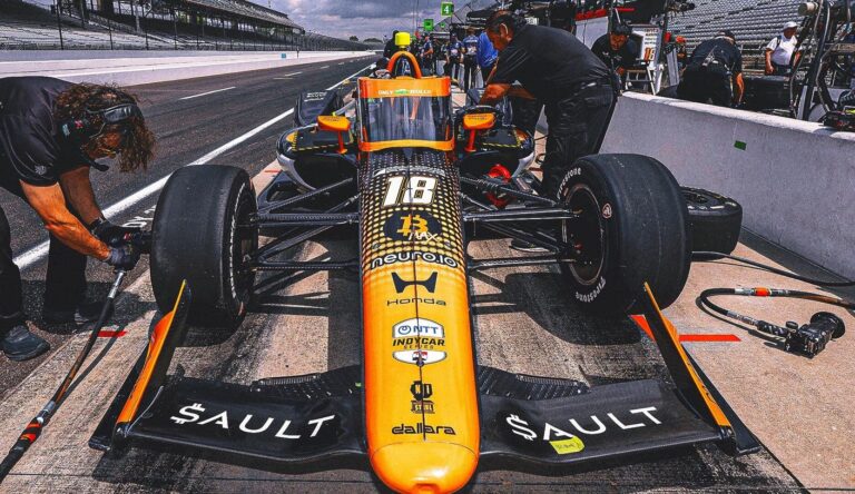Romain Grosjean's No. 18 Car Will Have Kyle Busch's Font At The INDY 500