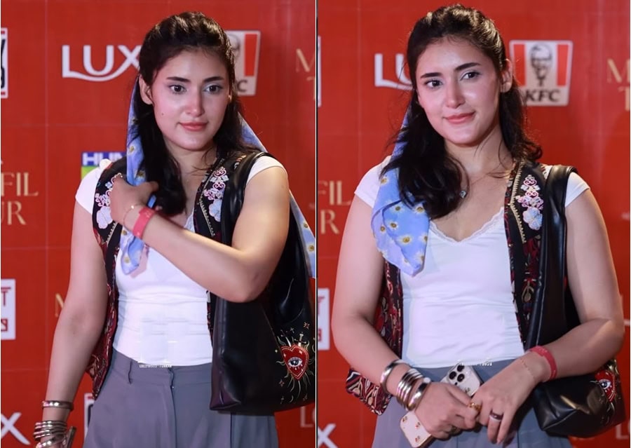 Sahar Hashmi Turns Heads With Bold Mehfil Tour Look