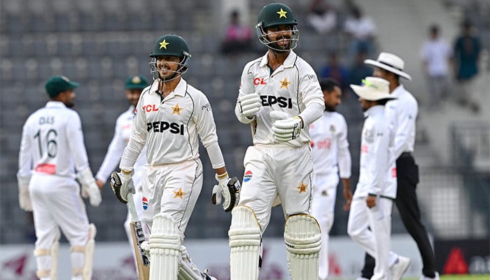 Second Test: Pakistan openers steady in 437-run chase against Bangladesh
