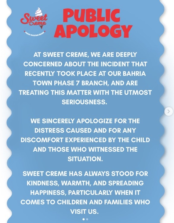Sweet Creme Under Fire After Staffer Assaults Child Seeking Free Ice