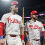 Bryce Harper hits for cycle, Kyle Schwarber blasts three homers in Phillies blowout win over Mets