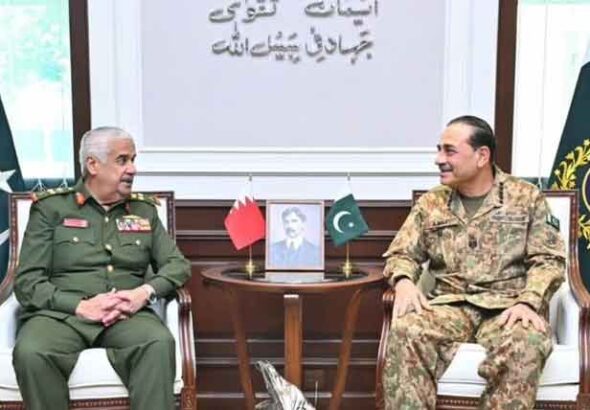 Field Marshal Asim Munir Bahrain Guard Chief Discuss Defence Ties