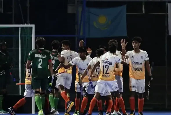 India Edge Pakistan 5 3 To Reach U18 Hockey Asia Cup Final