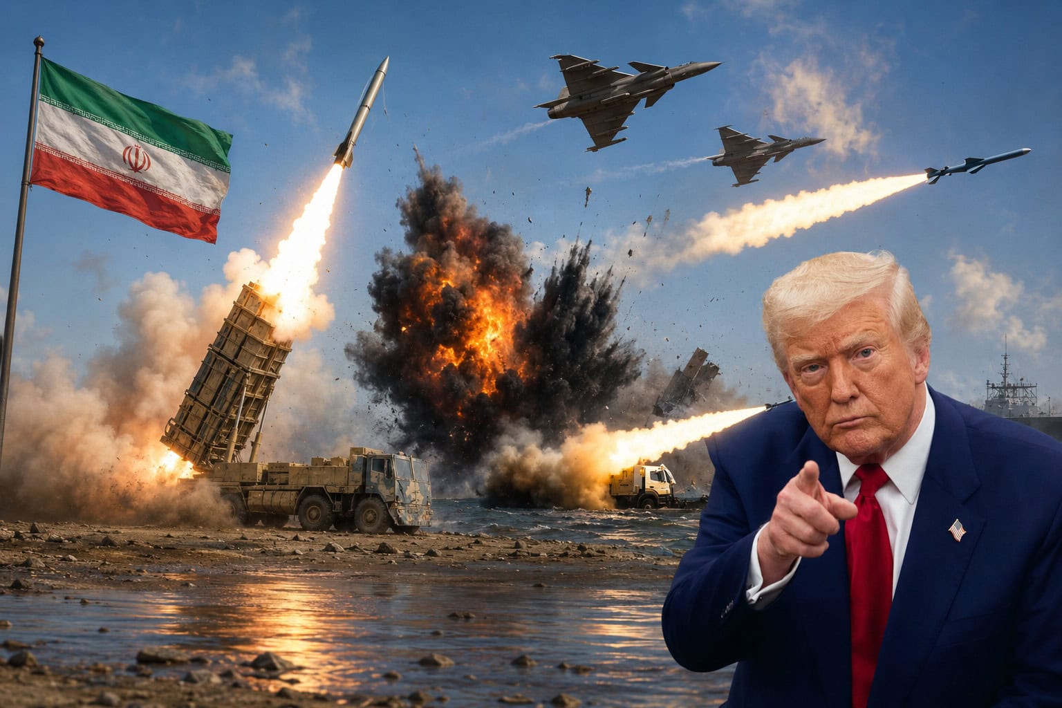 Iran Hits Us Bases In Bahrain Kuwait Amid New American Airstrikes In Hormuz