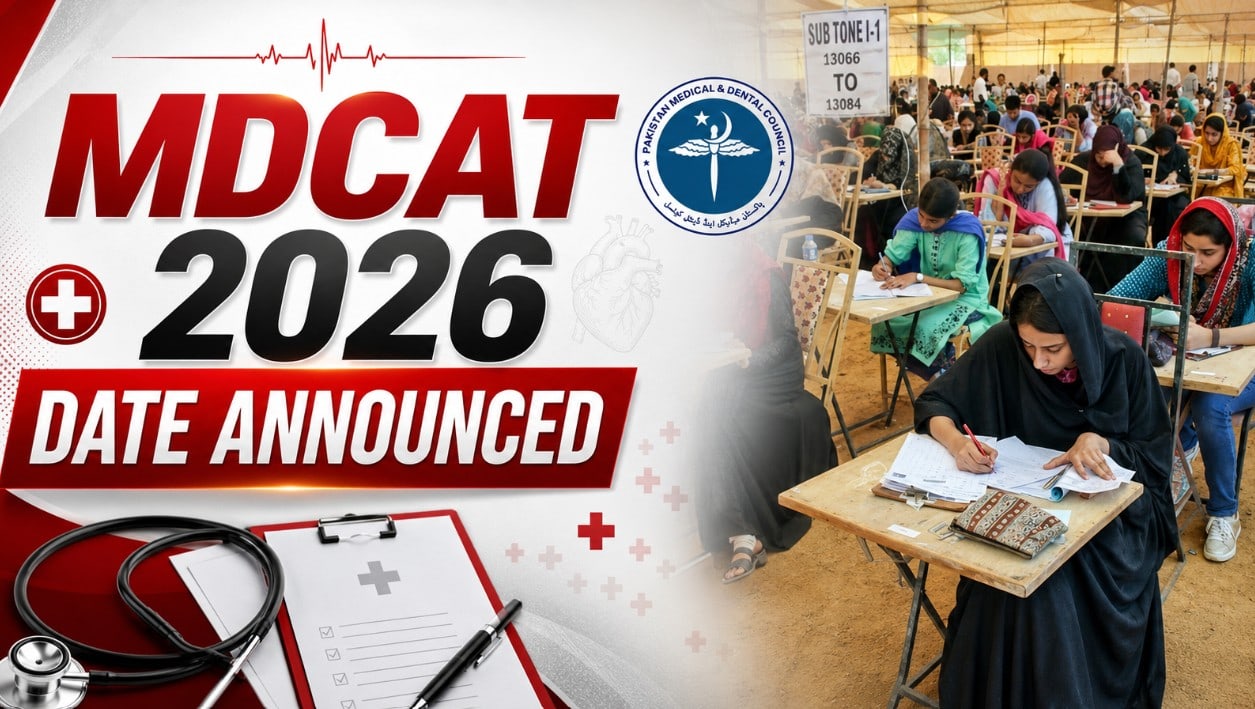 MDCAT 2026 scheduled for August 16; Registration starts June 22