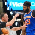 NBA rescinds Mitchell Robinson’s technical foul from Game 2 of Finals after reviewing shoving match