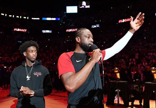 Son of NBA legend Dwyane Wade faces felony domestic violence accusations after arrest