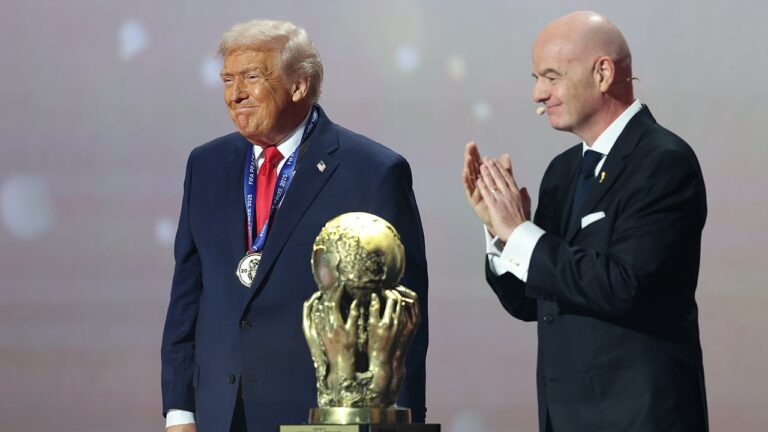 Trump set to deliver World Cup Final trophy alongside Gianni Infantino, FIFA president says