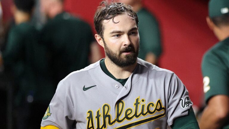 Athletics’ Shea Langeliers, top MLB trade deadline target, could be out for season after devastating injury