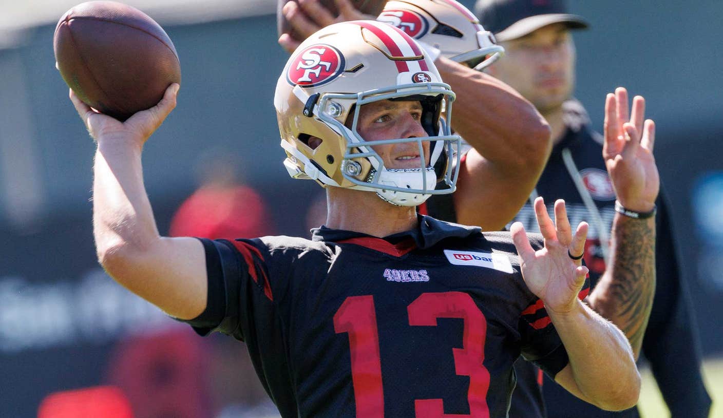 Brock Purdy Adapts To 49ers’ Kyle Shanahan-Less Start To Training Camp